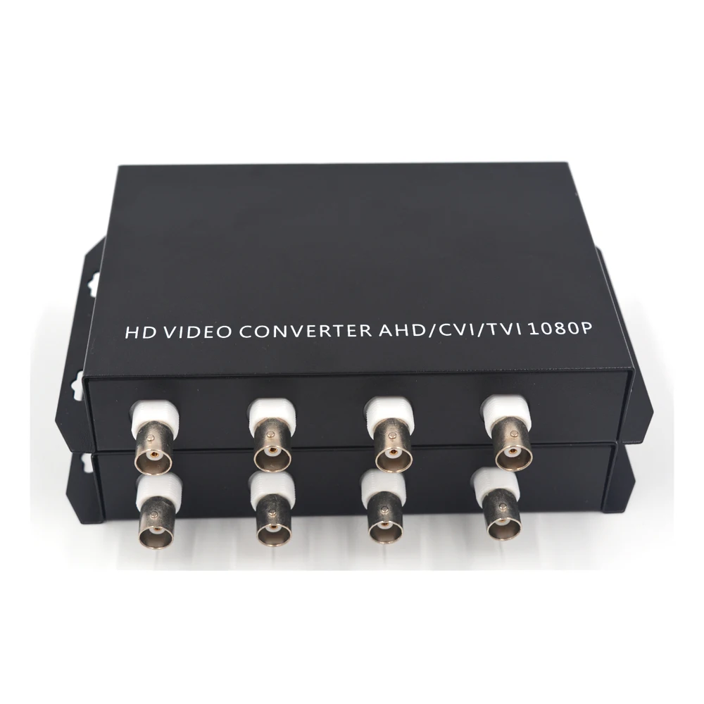 

1080P HD TVI CVI AHD 4 Channels Video to Fiber Optical Media Converters with RS485 Data- For 1080p 960p 720p AHD CVI TVI HD CCTV