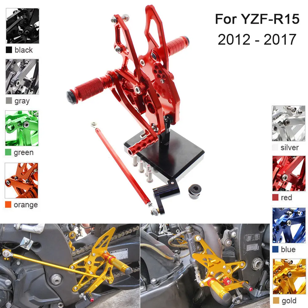 Алюминиевая Регулируемая опора с ЧПУ для Yamaha YZF R15 2012 2013 2014 2015 2016 2017 2017|Подставки