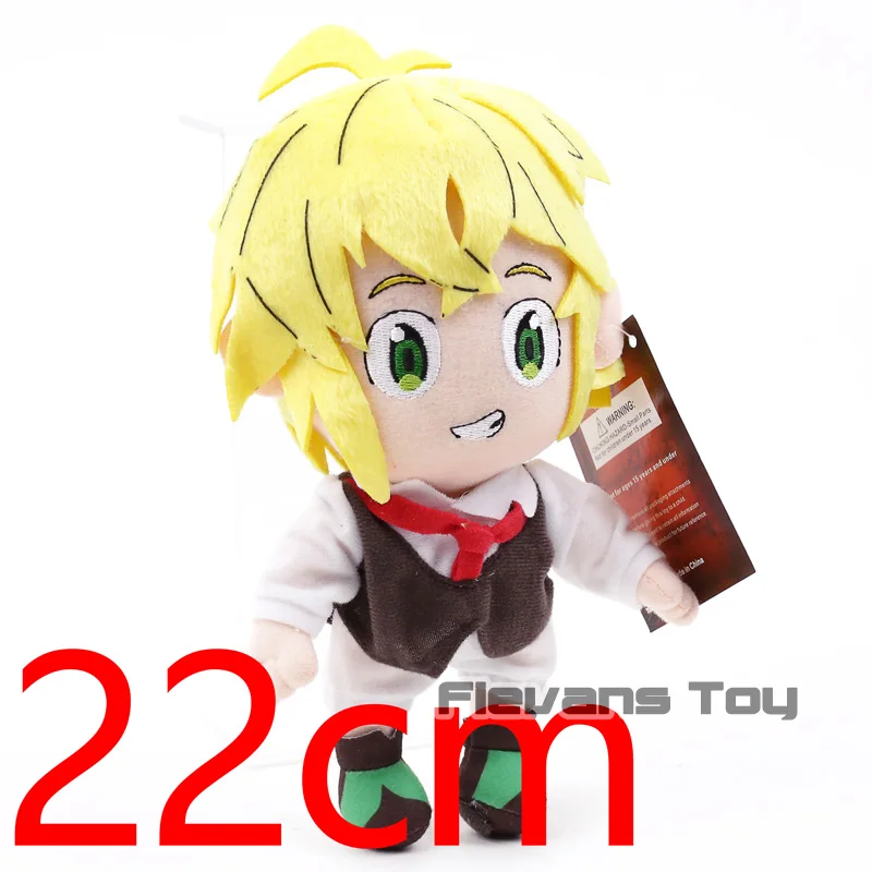 Плюшевая игрушка Meliodas Ban Hawk из мультфильма "семь грехов" " /12" - Цвет: Meliodas 22cm