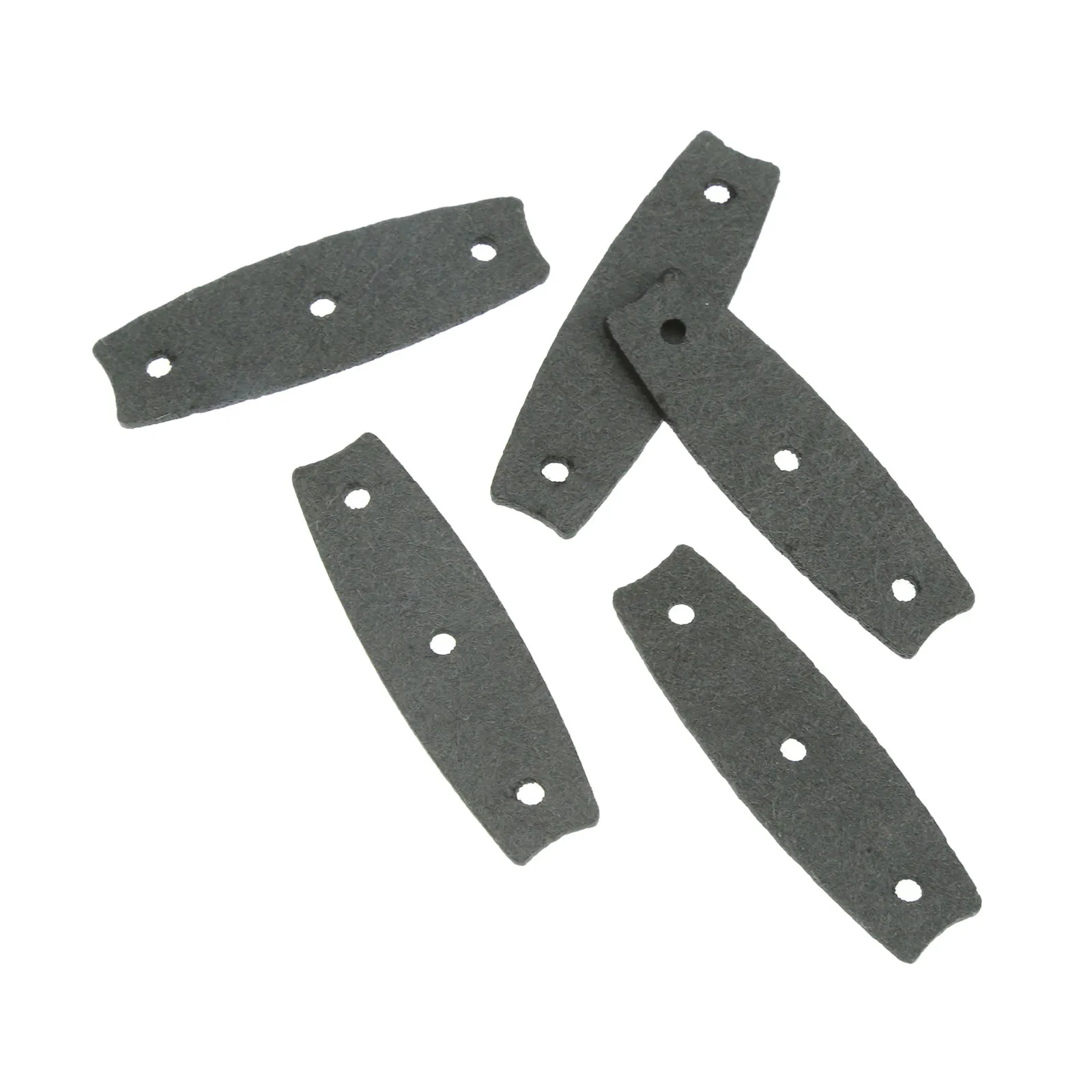 20PCS Microfiber Leather Slingshot Pouches Muiti-Hole Outdoor Hunting Sling Shots Catapults Accessories Gray Pouches 58x18x12mm