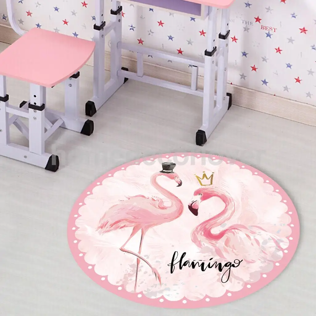 60cm Round 3D Desktop Table Top Countertop Furniture Protection Film Table Sticker PVC Film Decal Murals Cover Film	