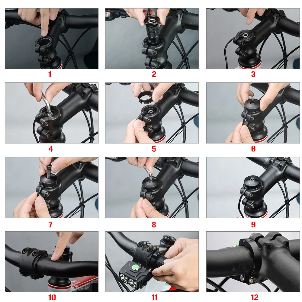 Discount BP02-D019 Cycling Safety Bicycle Light Set Batteries 3400mah Rechargeable Battery Pack and Charger for Camping Cycling Hiking 4