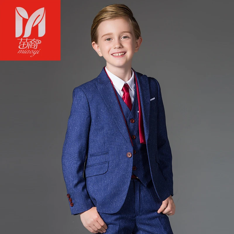 Boy suits Blazers  British children's dress in the big children's flower dress performance service chair leisure suit jacket