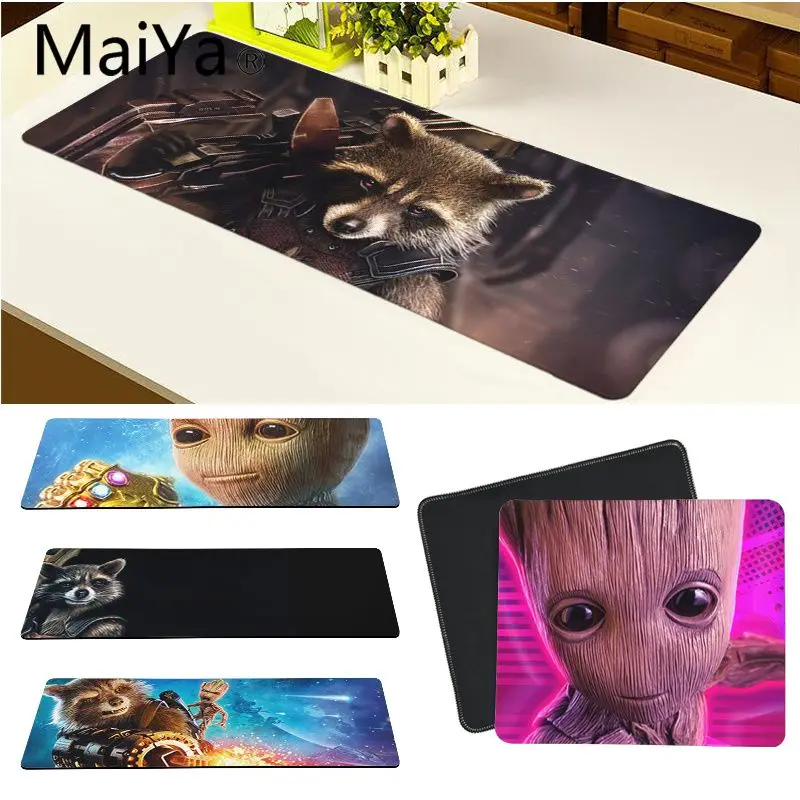 

Maiya Rocket Raccoon Groot Guardians of the Galaxy Keyboards Mat Gaming mousepad Desk Mat Rubber PC Computer Gaming mousepad