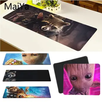 

Maiya Rocket Raccoon Groot Guardians of the Galaxy Keyboards Mat Gaming mousepad Desk Mat Rubber PC Computer Gaming mousepad