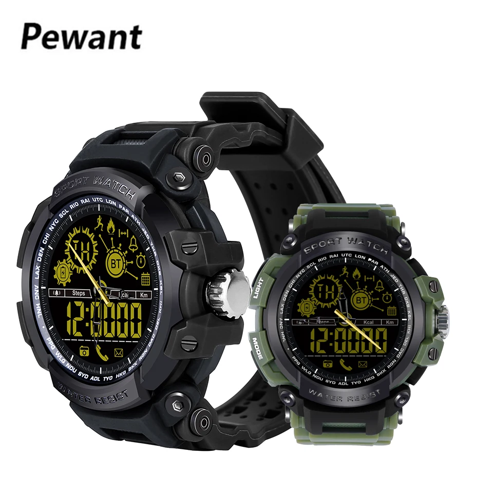 

Pewant Sport Smart Watch Professional Waterproof Swim Smartwatch Bluetooth 4.0 Ultra-long Standby Wrist Watch For iOS Android