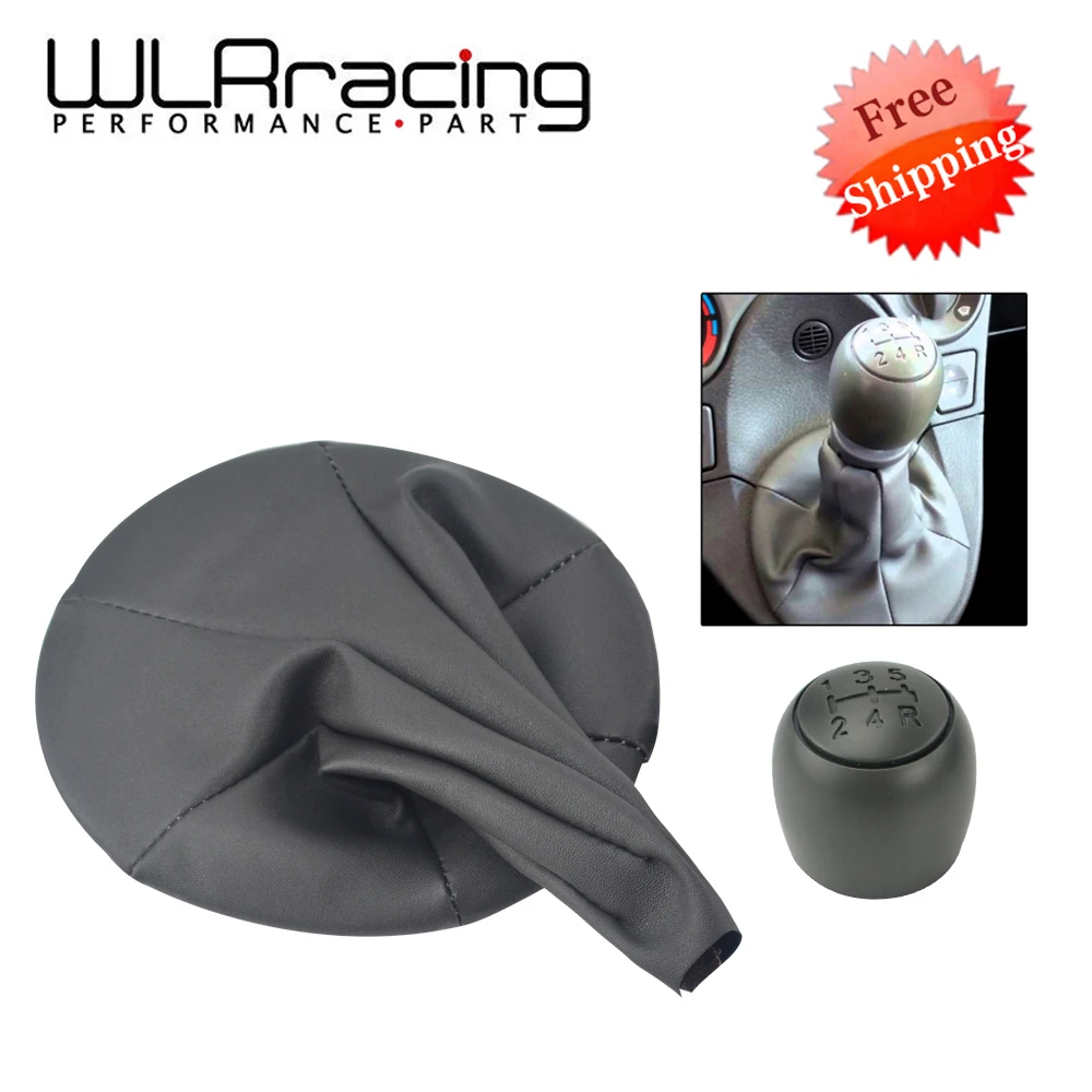 WLR 5 Speed Car Gear Shift Knob with PU Leather Gear Shift Shifter
