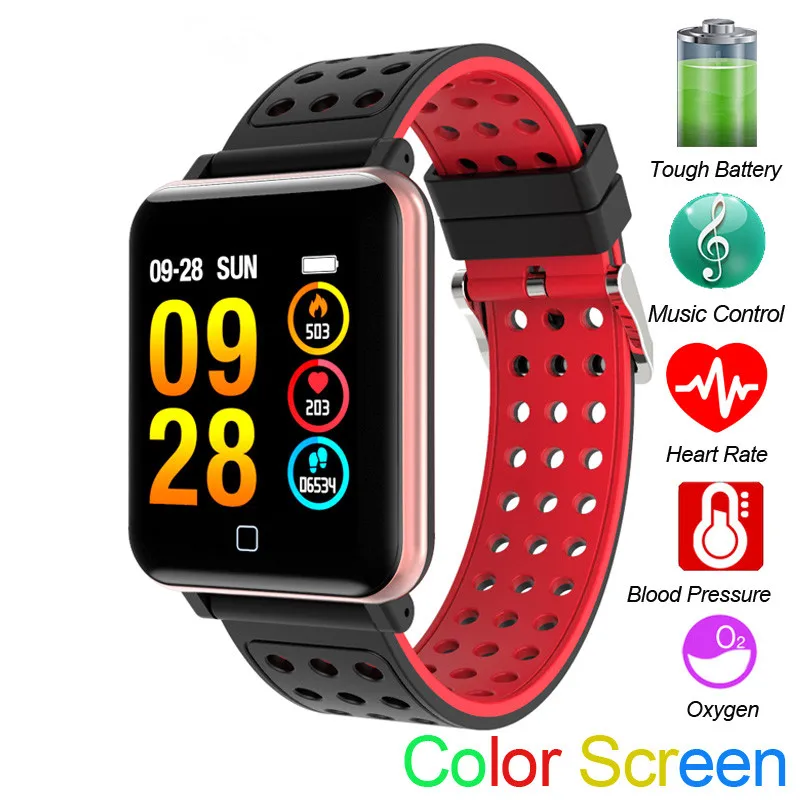 

M19 Smart Watch Fitness Tracker Blood Pressure Bluetooth Clock Smartwatch Pedometer Heart Rate Monitor Sport Band