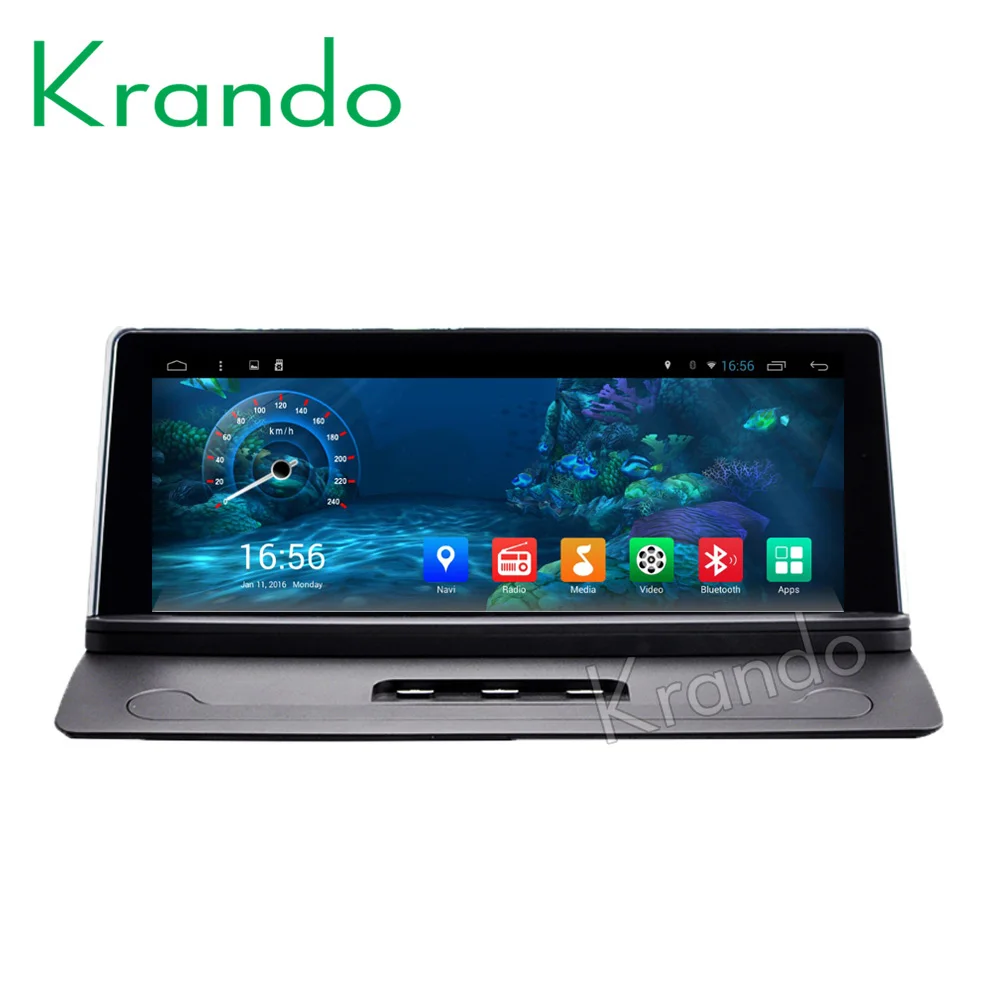 Автомобильный мультимедийный радиоплеер Krando Android 7 1 полный сенсорный экран 8