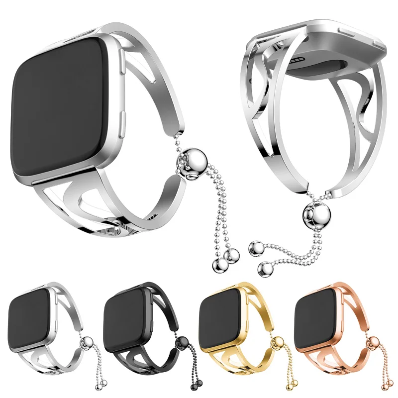 Сменный Браслет из нержавеющей стали для FitbitVersa Lite Drop|Смарт-аксессуары| |