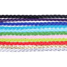 10 м/мешок 5 мм PU плетеный кожаный шнур установки DIY Браслеты и ожерелья цена