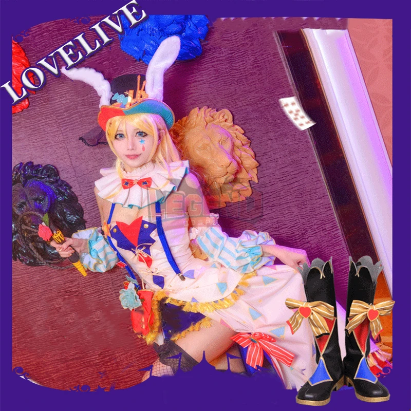 Люблю жить! Маскарадный костюм lovelive Circus Ver платье юбка Honoka Umi Kotori Rin Maki Hanayo Nico Eli Nozomi