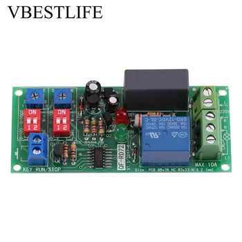 

100V-250V AC Cycle Timer Relay Delay Module Timer Switch Module Adjustable Infinite Delay On/Off Timer Relay Switch Board
