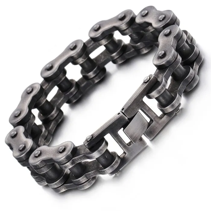 Goedkoop Biker Punk Sieraden Roestvrij Vriendschap Punk Fiets Armband Mannen Armband Armbanden Motorcycle Chain Sieraden Gift Armbanden