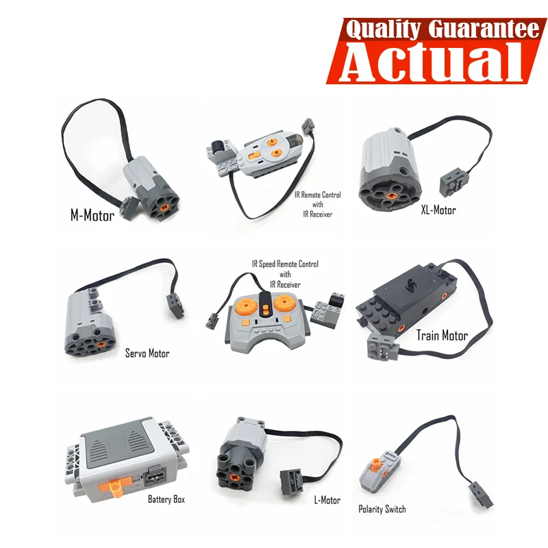 

Technical Power Functions Servo Motor Polarity Switch Light Set IR Speed Remote Control Receiver Battery Box legoingly technic