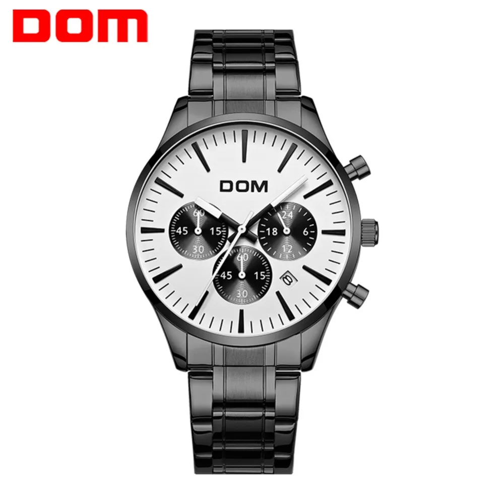

Luxury brand sport watch men waterproof countdown 24 hours independent display 3 small pointer multi-function quartz wristwatch