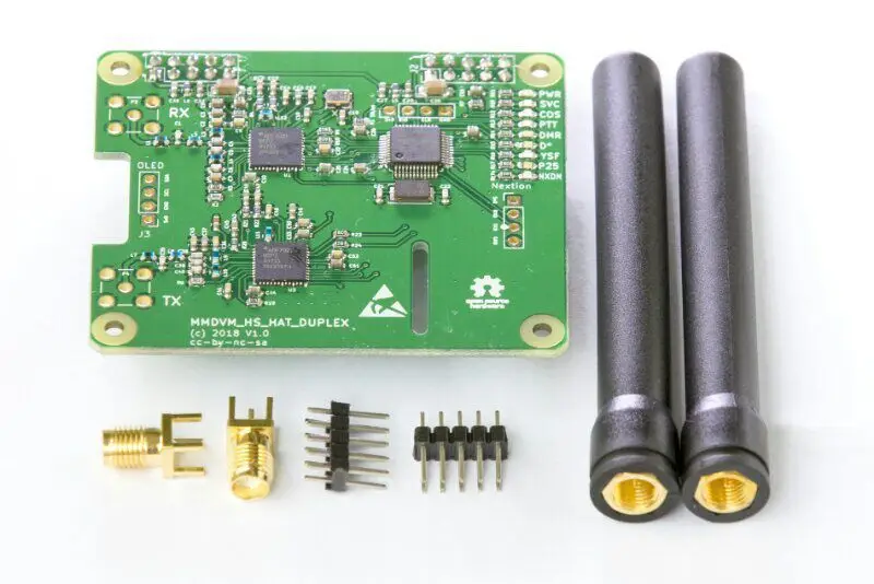 Дуплекс MMDVM Hotspot Поддержка P25 DMR YSF для Raspberry Pi+ 2 шт. антенны