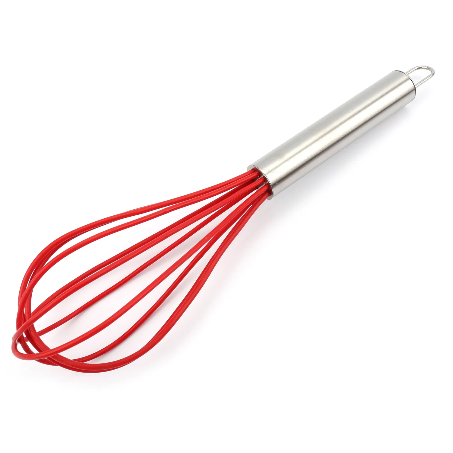 1Pc Food Grade Silicone Whisk Mixer Durable Egg Beater Silicone Egg Beaters Kitchen Tools Hand Egg Mixer Cooking Foamer 25cm