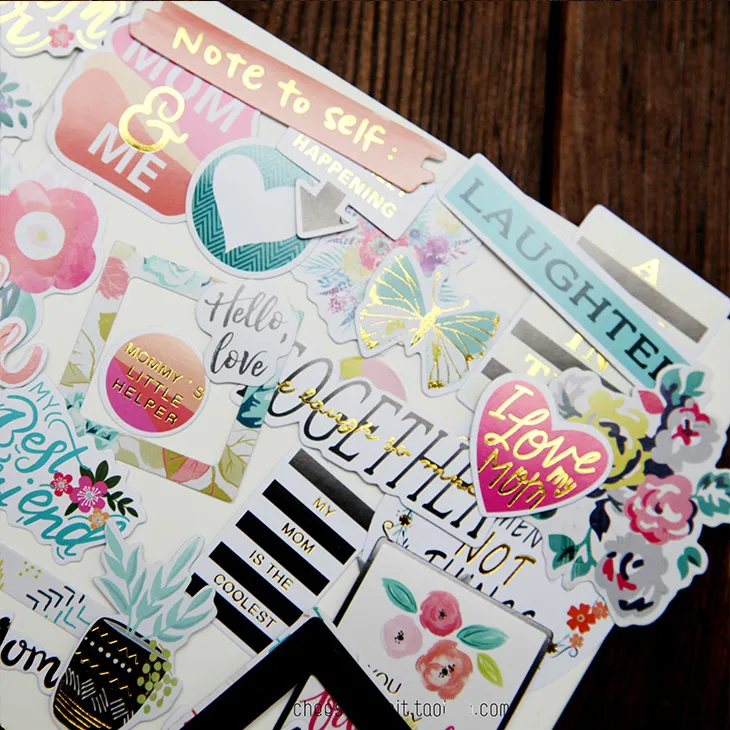 YPP CRAFT Be Brave Cardstock Die Cuts for Scrapbooking Happy Planner/Card Making/Journaling Project 60pc