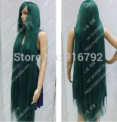 N7TI9TCM9T Anime Cosplay Wig Sailor Moon Pluto Brake COS Wig 150CM