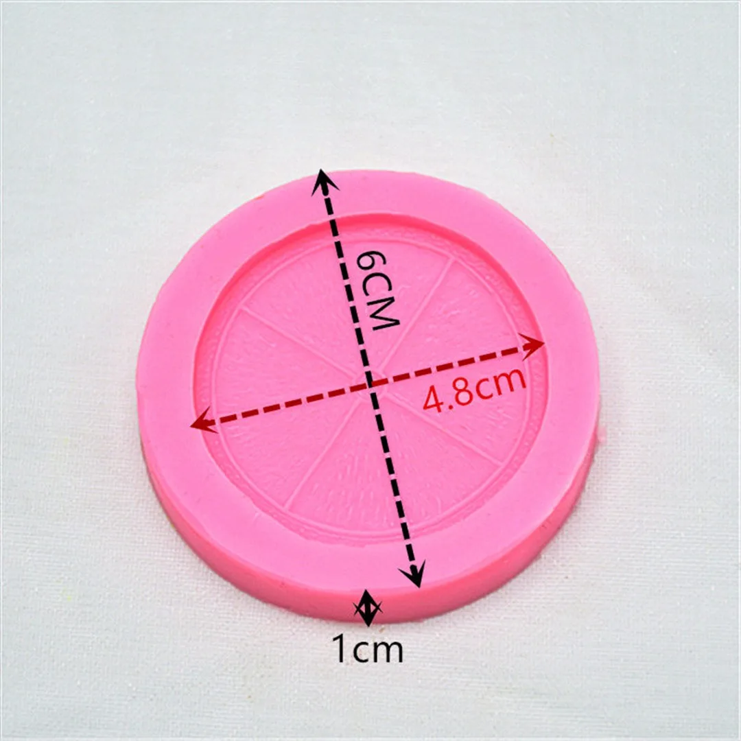 Mayitr Silicone Mold Lemon Slices Cake Molds Chocolate Fondant Mould Decorating Silicone Cake Mold