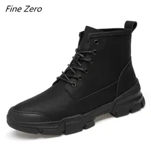 High Quality Autumn Men's Boots Leather Winter Warm Shoes Motorcycle Mens Ankle Boots Autumn Men Oxfords Shoes