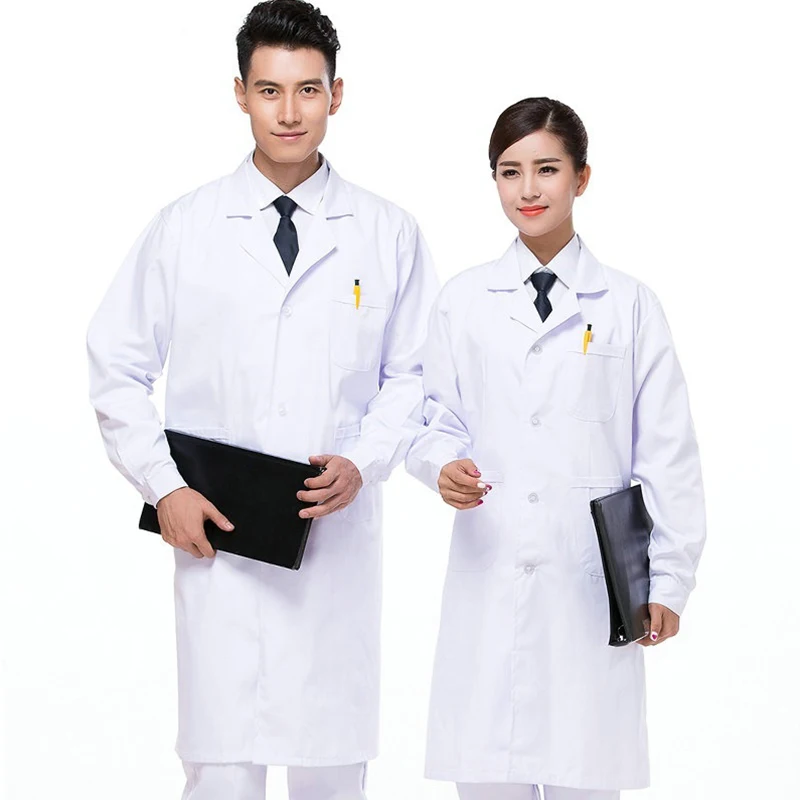 Лабораторное пальто халат медицинская больница белые медицинские платья для женщин и мужчин пальто стоматолога доктор Рабочая одежда