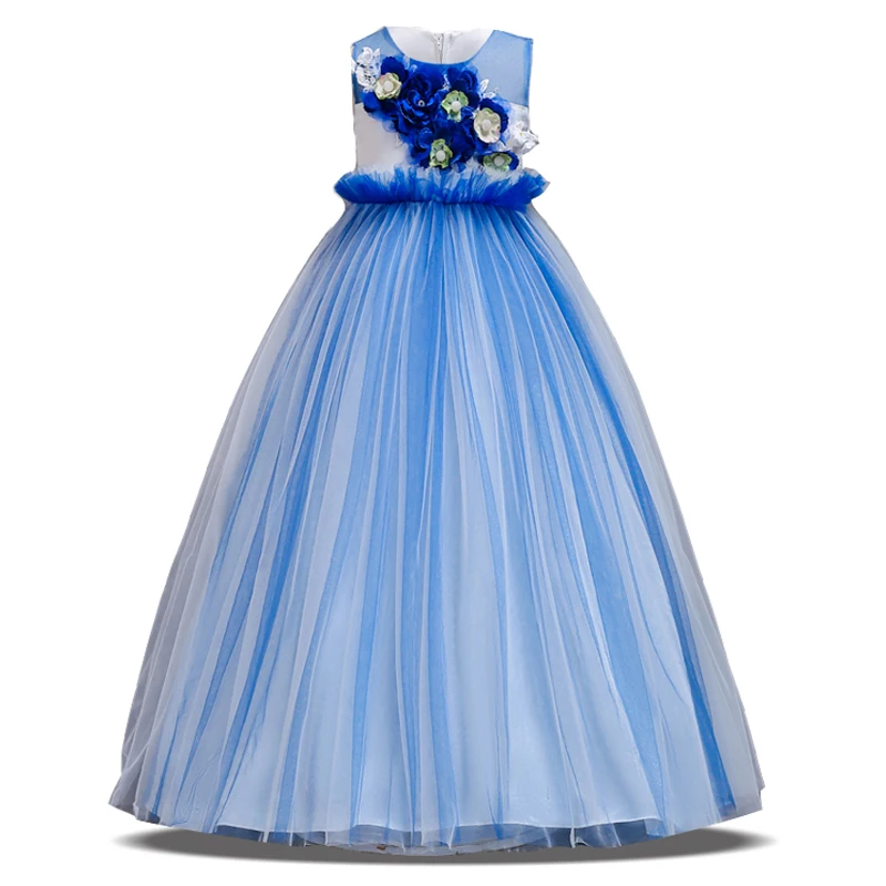 

2018 Summer Clothes Girls Dress Party Wedding Kids Dresses For Girls Children Clothing Princess Dress Elegant 4 9 14 10 12 Years