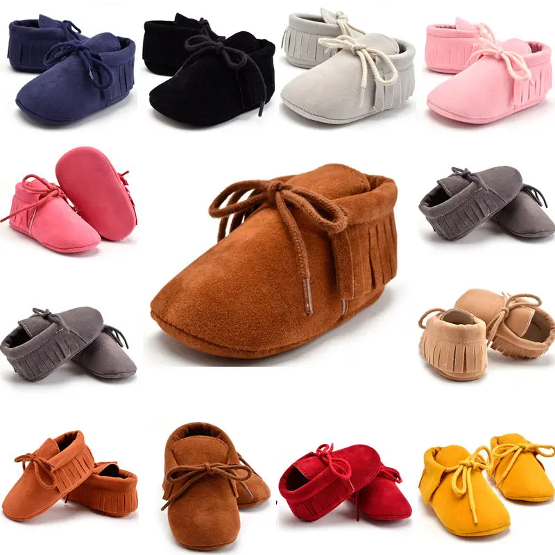 

Multi-Color Fringe Soft Solid Newborn Infant Baby Boy Girl Sole Boots Tassel Moccasin Crib Shoes