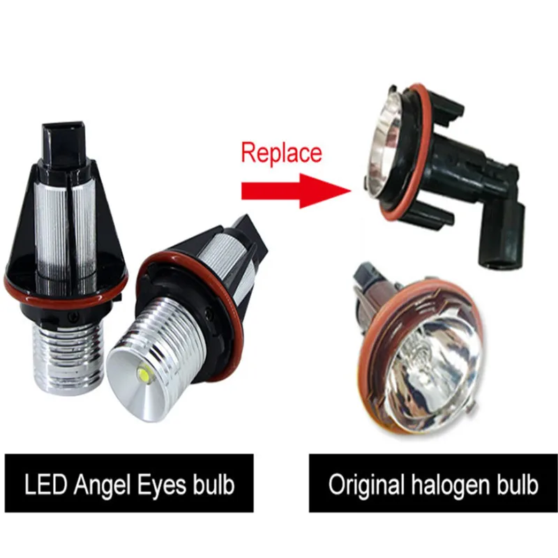 Светодиодный фонарь Angel Eyes 2 шт. без ошибок для BMW E39 E53 E60 E61 E63 E64 E65 E66 E87 525i 530i xi 545i M5|bulb