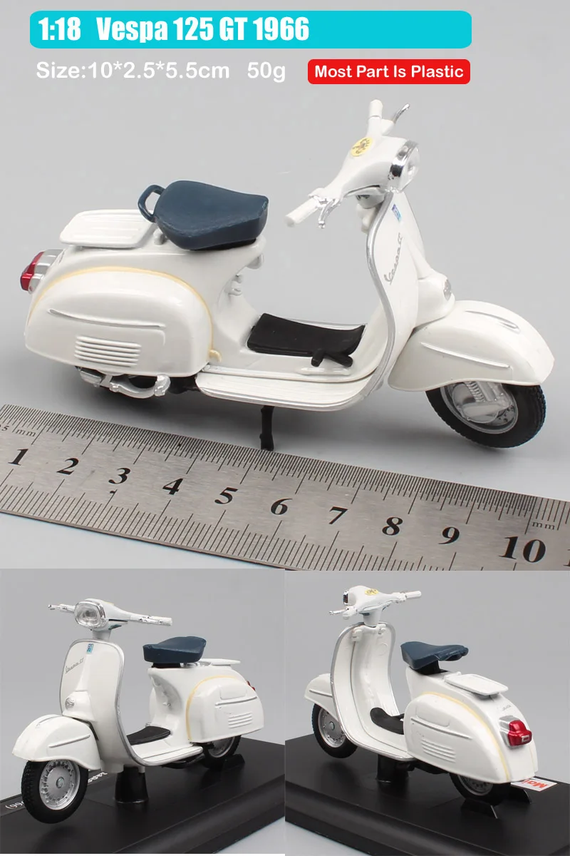 1:18 весы piaggio vespa скутер 98 PK 125 GTR P150X 300 MP5 Primavera GTS мото rcycle мото велосипед литые автомобили игрушки модель детей