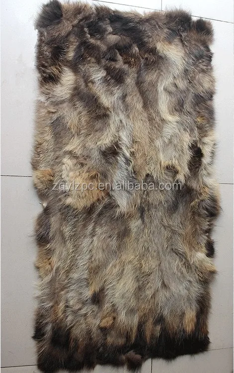 Китайский окрашенный енот мех ковер/фактическое меховое одеяло/меховой коврик