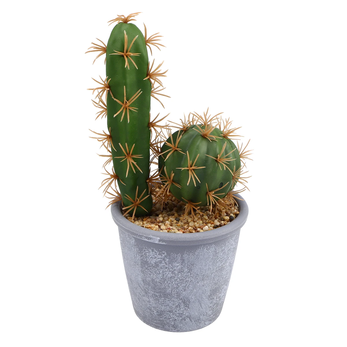 

1 Pc Creative Artificial Tropical Plants Cactus Fake Potted Bonsai With Flower Pot Decor For Home Office (Saguaro Cactus)