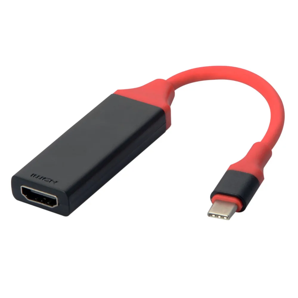 

USB 3.1 USB-C Cable Adapter For Samsung S8 Macbook Type C USB 3.1 Male to 4K HDMI Female HDTV Adapter Cable Type-C