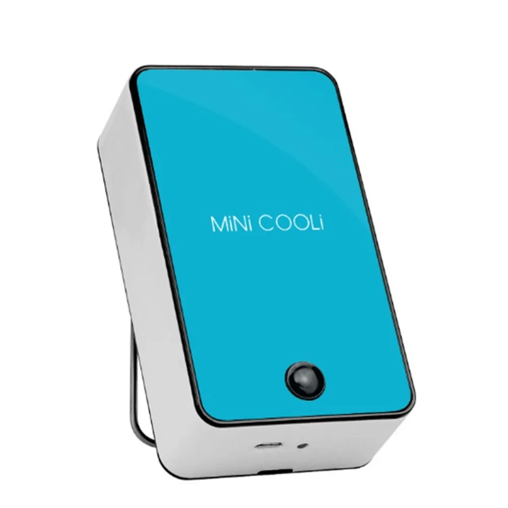 

USB Rechargeable Mini Handheld Air Cooler Cooling Fan Handy Air Conditioner Fan With LED Indicator For Home School Office Travel