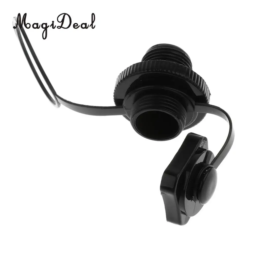 MagiDeal Hot Sale Plastic Screw Air Valve Caps Tool for Inflatable Boat Kayak Pool Raft Canoe Dinghy Drifting Acce Black/White