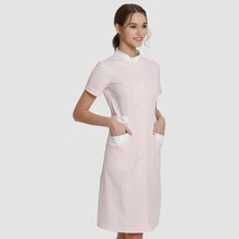 Розовые наряды медсестры костюм медика платье спа косметолога Спецодежда больница кормящих стрейч Спецодежда