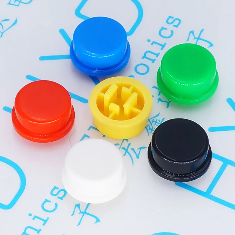

10pcs/lot The A24 B3F keypad round with 12*12*7.3 switch cap with multiple colors optional