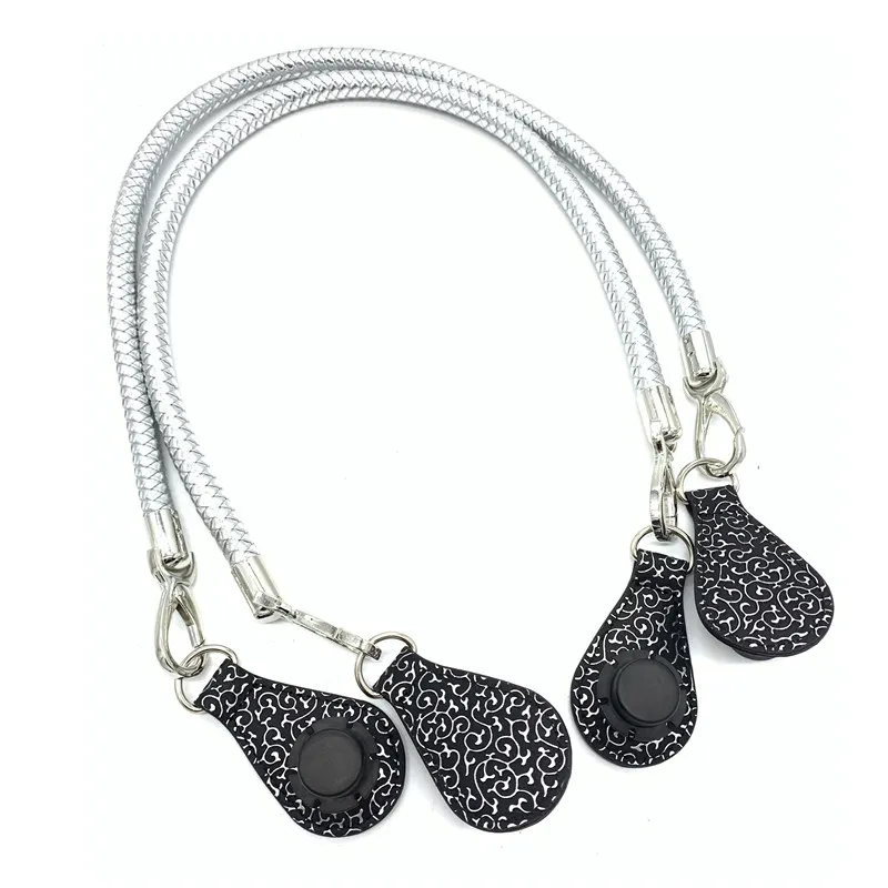 1 пара 85/70/65 см новые веревки с розовыми ручками для obag - Цвет: 80 cm