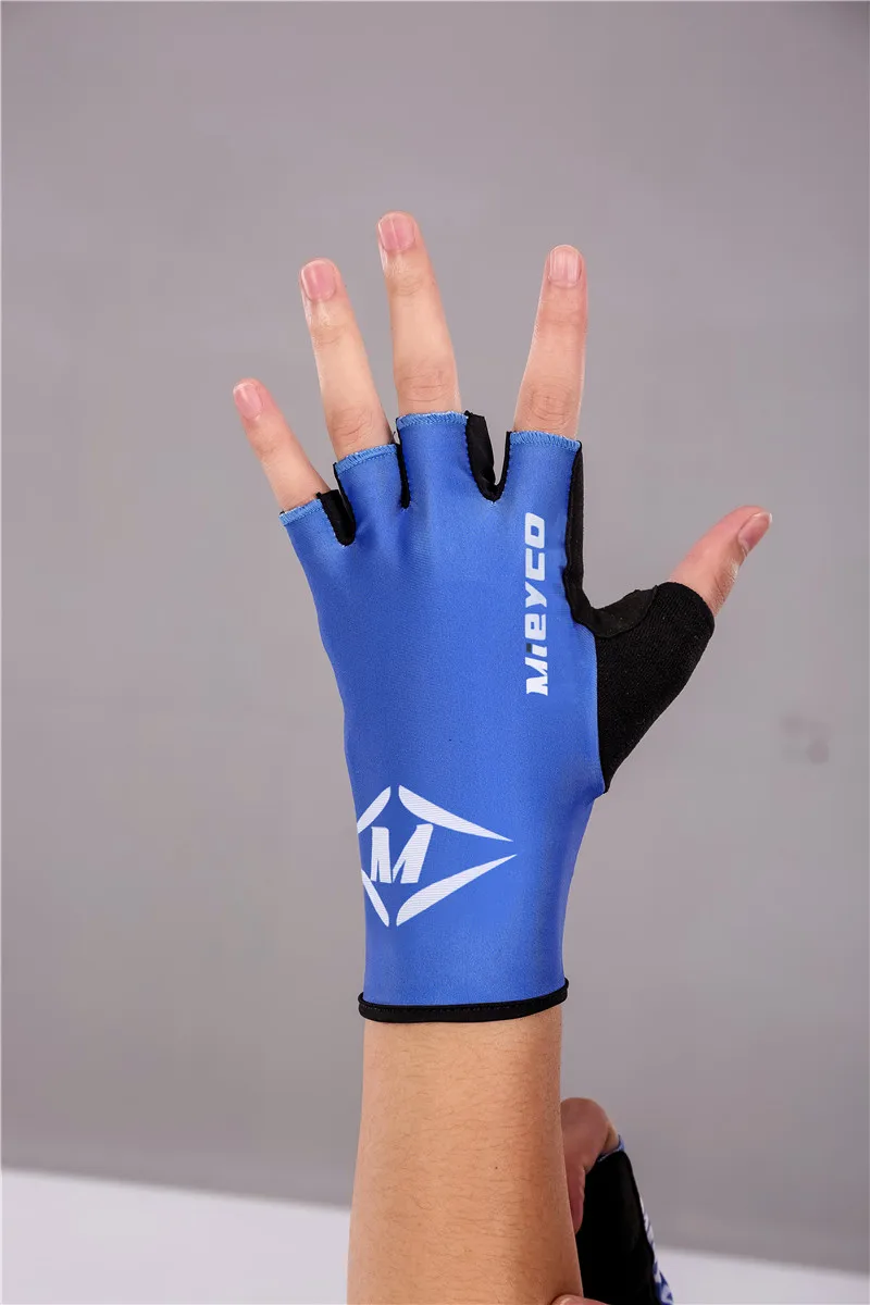 Спортивные перчатки для езды на велосипеде Дышащие анти-ударные противоскользящие анти-пот мужские и женские перчатки с половиной пальцев Фитнес MTB велосипедные перчатки