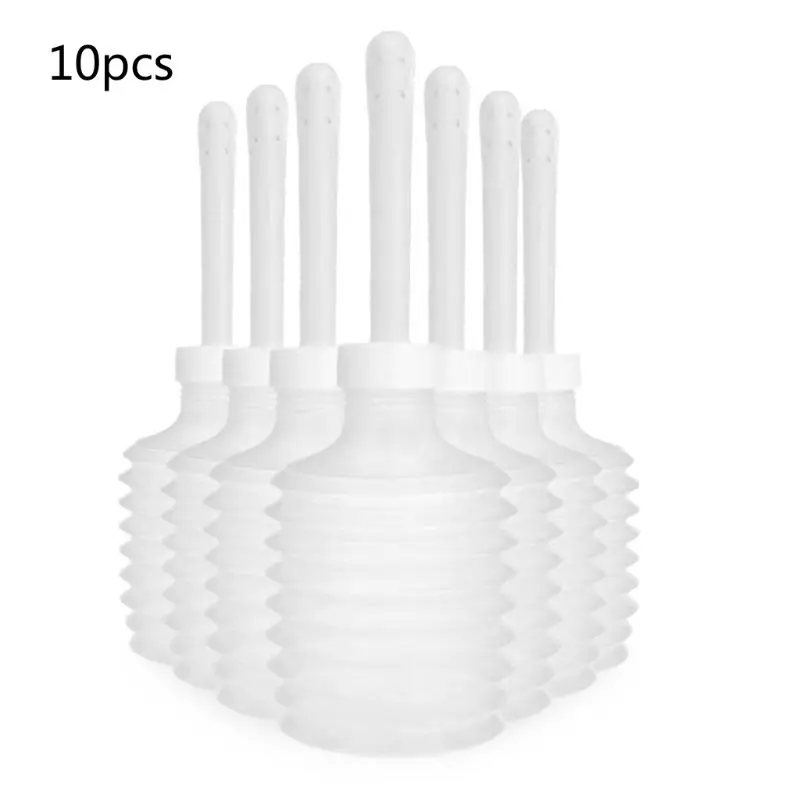 10Pcs 200ml Disposable Anal Vaginal Bulb Douche Irrigator Enema Rectal Syringe Cleaner