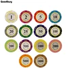 Clay Las Vegas Poker Chips 14g Set Casino Coins 40mm Coin Poker Chips Entertainment Dollar Coins card game 5pcs/lot LasVegas ► Photo 1/6