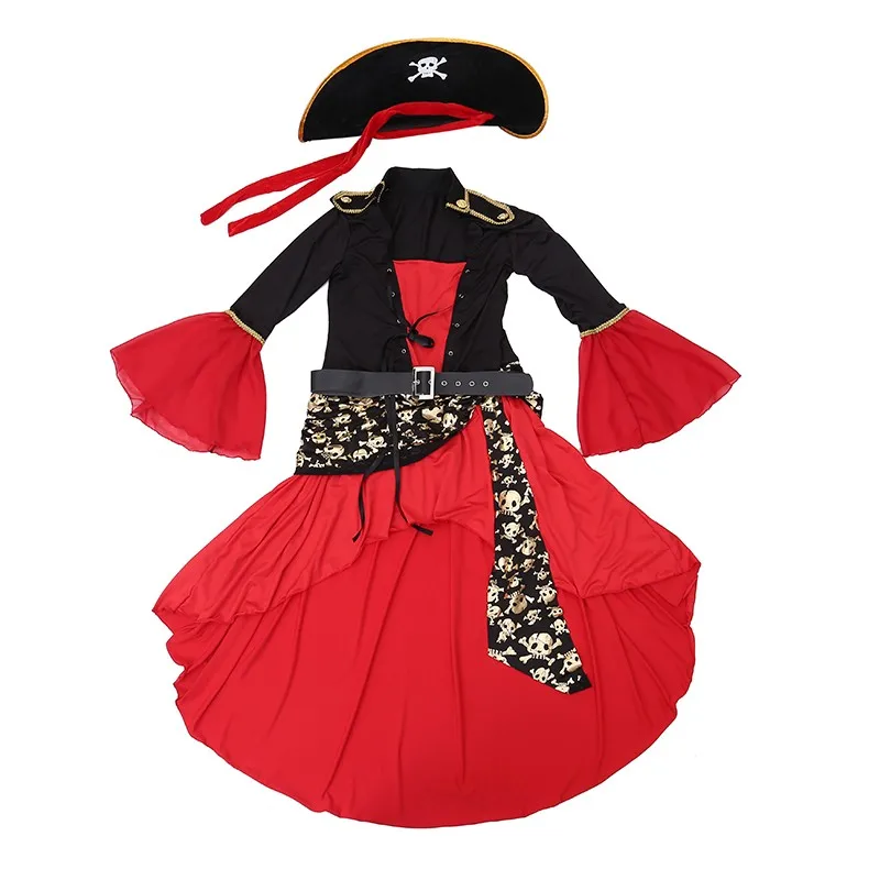 Лидер продаж, Женский карнавальный костюм капитана букканира для взрослых, Женский костюм пирата, сексуальное нарядное платье на Хэллоуин, одежда