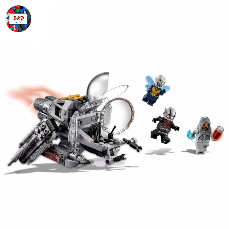 

Marvel Avengers Ant Man And The Wasp Legoing 76109 Super Heroes Series 224Pcs Set Building Blocks Bricks Kid Toys LEPIN 07110