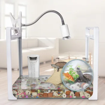 

Turtle Cylinder with Drying Platform Water Tank Glass Brazilian Tortoise Tank Turtle Tank Raising Special Cylinder