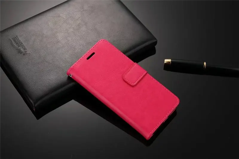 Для meizu pro 7 Plus, кожаный чехол-кошелек из искусственной кожи с отделением для карт, чехол-книжка для meizu pro 7 plus, чехол-кошелек с подставкой для meizu pro 7 - Цвет: Red