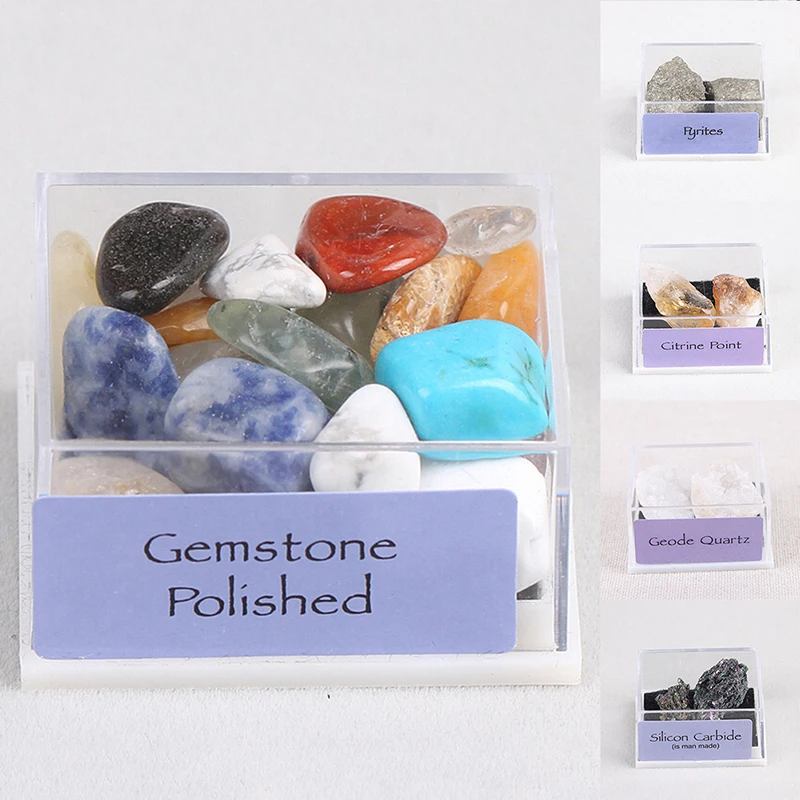 

1Box Mixed Natural Rough Stones RawRose Quartz Crystal Mineral Rock Collection Energy Stone Decoration
