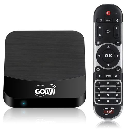 Android 7,1. 2 GOTV Box 4 K четырехъядерный 1 GB/8 GB Amlogic S905X suport wifi 3D 4 K с бразильским IPTV VOD воспроизведением - Цвет: Черный