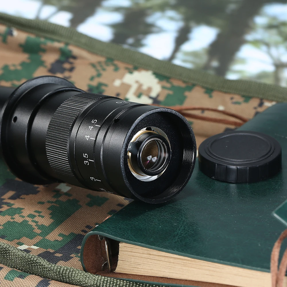 CCD промышленный микроскоп камера C-mount объектив 10X-300X камера увеличение Регулируемый зум окуляр Лупа промышленные линзы