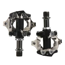 MTB Mountain Bike Pedal SPD Pedals Bicicleta Self-Locking Clipless With Cleats For Shimano SPD Bike Parts shimano pd m530 bike pedals racing mountain mtb bicycle pedals spd m530 cleats trail self locking clipless bicicleta parts